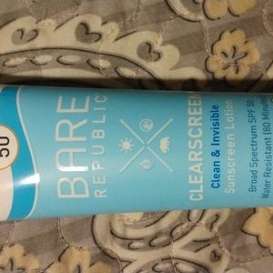 Barr Republic Clearscreen Sunscreen Lotion SPF 50